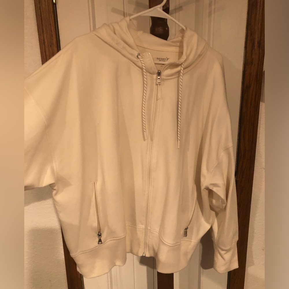 Old Navy Cream Bomber Jacket